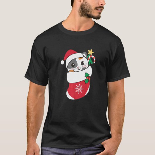 Cute Cat For Christmas Cat 9 Tシャツ (正面)
