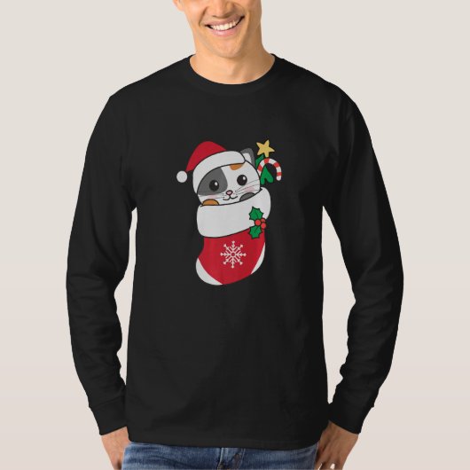 Cute Cat For Christmas Cat 9 Tシャツ (正面)