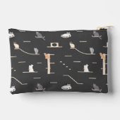 Cute Cat Furniture Pattern Zipper Pouch アクセサリーポーチ (裏面)