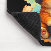cute cat gamer Mousepad マウスパッド (コーナー)