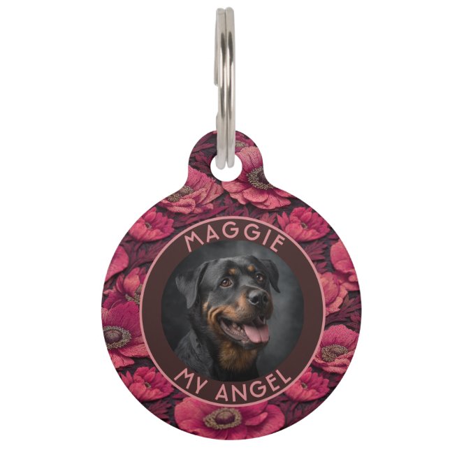 Cute Cat Gift Anemones ペット　ネームタグ (正面)