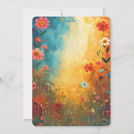 Cute Cat Giraffe Baby Shower Invitation 招待状 (裏面)