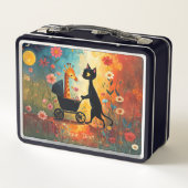 Cute Cat Giraffe Metal Lunch Box メタルランチボックス (裏面)