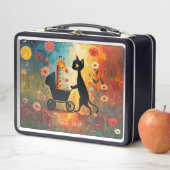 Cute Cat Giraffe Metal Lunch Box メタルランチボックス (インサイチュ)