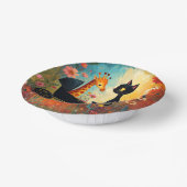 Cute Cat Giraffe Paper Bowl ペーパーボウル (傾斜あり)