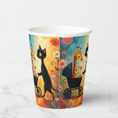 Cute Cat Giraffe Paper Cups 紙コップ (右)