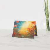 Cute Cat Giraffe Thank You Card サンキューカード (裏面)