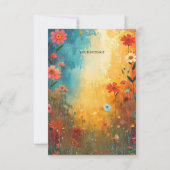 Cute Cat Giraffe Thank You Card サンキューカード (裏面)