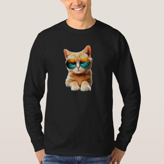 Cute Cat Graphic Cat  Cat Mom Cat Dad  Cat Design Tシャツ (正面)