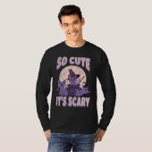 Cute cat Halloween outfit so cute it's scary Tシャツ (正面フル)