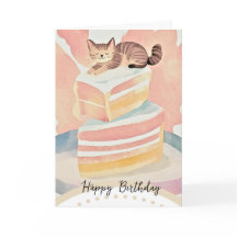 cute cat happy birthday