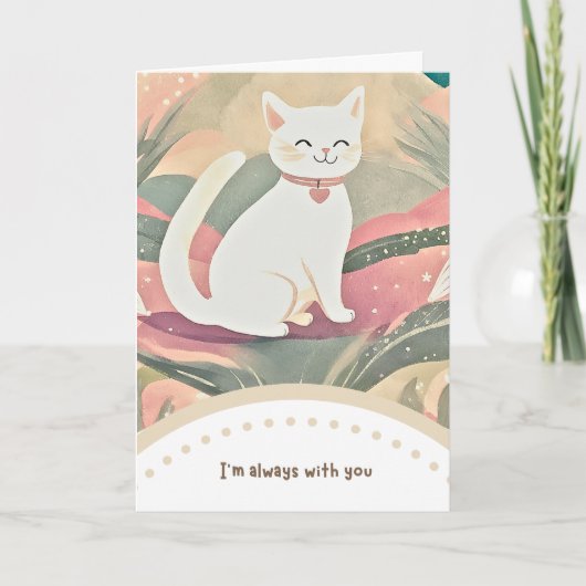 cute cat happy birthday カード (正面)