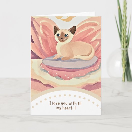 cute cat happy birthday カード (正面)