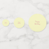 Cute Cat Happy Birthday コンフェッティ (裏面)