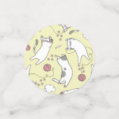 Cute Cat Happy Birthday コンフェッティ (スモール正面)