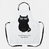 Cute Cat - I run this house now!  エプロン (正面)
