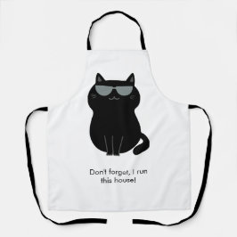 Cute Cat - I run this house now!  エプロン