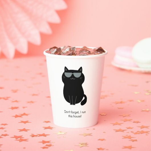 Cute Cat - I run this house now! 紙コップ (インサイチュ)