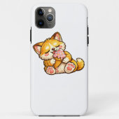 Cute Cat Ice Cream Case-Mate iPhoneケース (裏面)