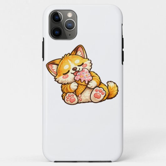 Cute Cat Ice Cream Case-Mate iPhoneケース (裏面)