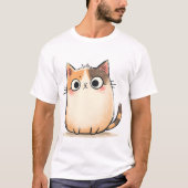 Cute Cat Illustration Tシャツ (正面)