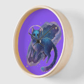 Cute Cat Illustration Wall Clock 壁時計 (傾斜)