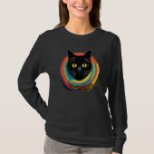 cute Cat in Front of Rainbow cats  catowner 20 Tシャツ (正面)