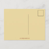 Cute Cat in Pumpkin Vintage Halloween Postcard ポストカード (裏面)