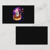 Cute Cat Inside Donut In Space Kitty Lovers 名刺 (正面/裏面)