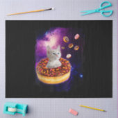 Cute Cat Inside Donut In Space Kitty Lovers 薄葉紙 (クラフト)