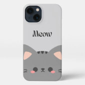 Cute Cat  iPhone Case – Soft & Aesthetic Look iPhoneケース (裏面)