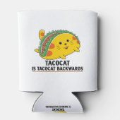 Cute cat kitten taco Mexican food 缶クーラー (裏面)