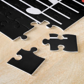 Cute Cat Kitty Playing Music Clef Piano Musician ジグソーパズル (側面)