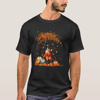 Cute Cat Leaf Fall Autumn for Cat Lovers 1 Tシャツ