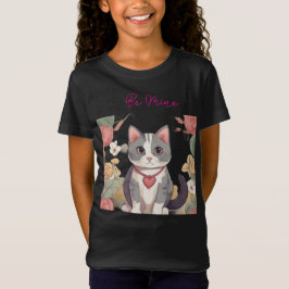 Cute Cat Love T-Shirt for Kids | Sweet Valentine C Tシャツ