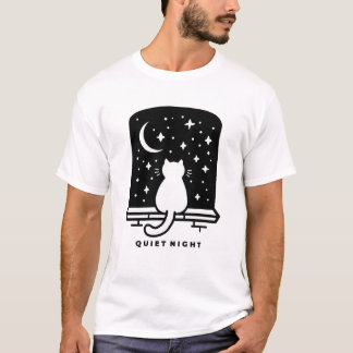 Cute Cat Low Energy T-Shirt Kawaii Cozy Design Tシャツ