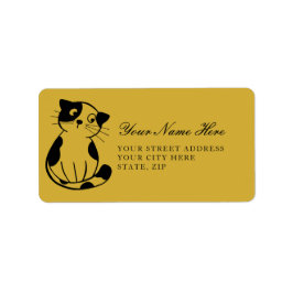 Cute Cat Mark Address Labels for Mailings ラベル