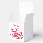 Cute Cat Merry Xmas Favor Box フェイバーボックス (オープン)