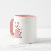 Cute "Cat Mom" Mug - Perfect Kawaii Kitten マグカップ (正面左)