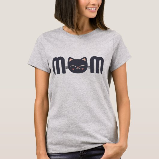 Cute Cat MOM Tシャツ (正面)