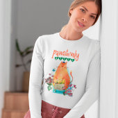 Cute Cat Mouse Pawsitively Vegan Humor Tシャツ