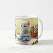 Cute Cat Mug | Tom & Luna Spring Picnic  コーヒーマグカップ (正面右)