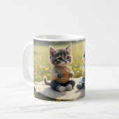 Cute Cat Mug | Tom & Luna Spring Picnic  コーヒーマグカップ (正面左)
