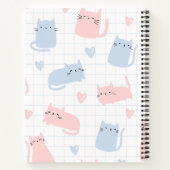 Cute Cat Notebook – 50 Printable Lined Pages for N ノートブック (裏面)