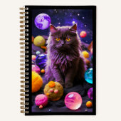 Cute Cat Notebook – Funny Journal for Cat Lovers ノートブック (正面)