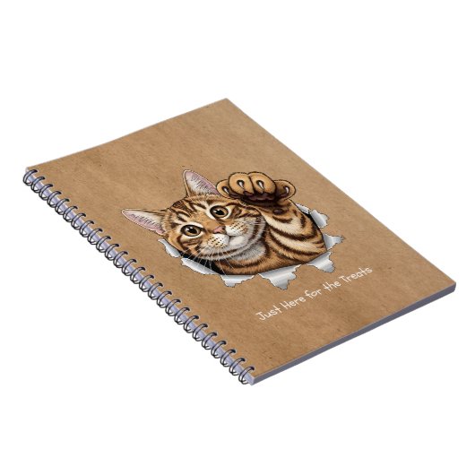 Cute Cat Notes - Spiral Photo Notebook ノートブック (右側)