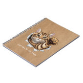 Cute Cat Notes - Spiral Photo Notebook ノートブック (左側)