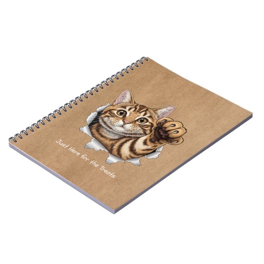Cute Cat Notes - Spiral Photo Notebook ノートブック (左側)