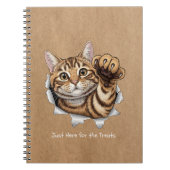 Cute Cat Notes - Spiral Photo Notebook ノートブック (正面)