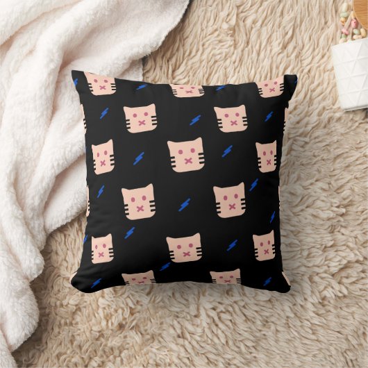 Cute Cat Pattern クッション (ブランケット)
